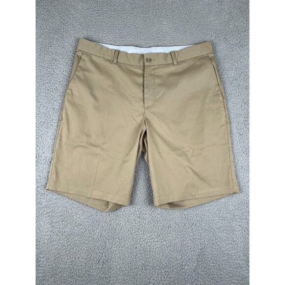 Nike Golf Shorts Mens 35 Dri Fit Flat Front Tan Standard Fit Stretch Outdoor - Picture 1 of 10